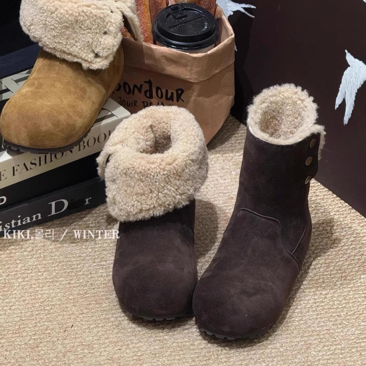 

Women s Large Size Folding Two Wear Soft Elastic Winter Warm Anti-cold Padded Snow Boots Anti-slip Wear-resistant Outdoor Casual Sports Cotton Boots 40 кавовий