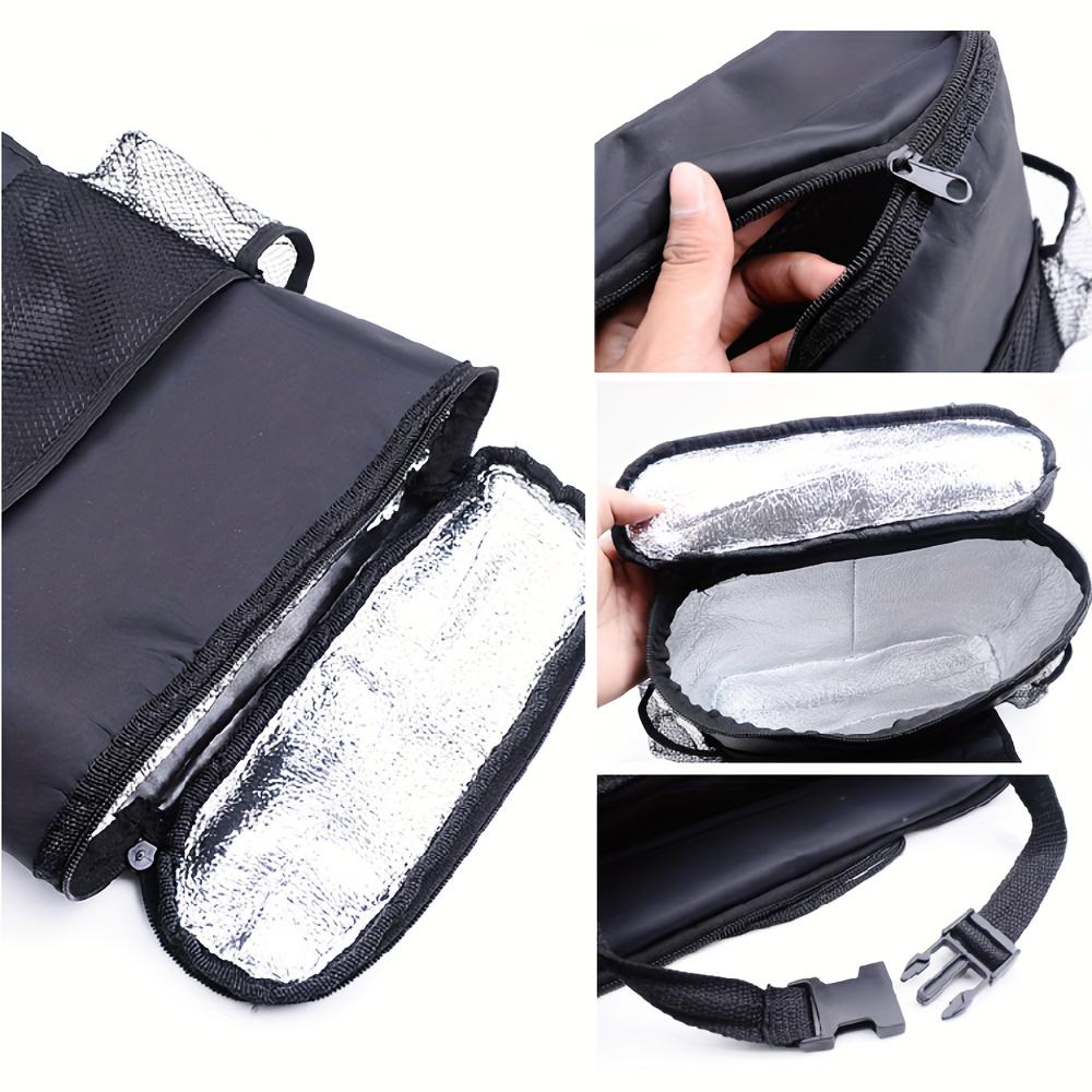 Car Seat Organizer Multi-Pocket Travel Insulated Drinks Holder Cooler Storage Bag Cool Wrap Bottle Bag with Mesh Pockets
