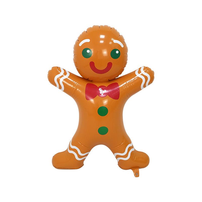 Christmas Inflatable Toys Cartoon PVC Inflatable Santa Claus Decoration Gingerbread People Christmas Eve Decoration Supplies