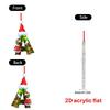 2D Christmas Decoration Pendant Christmas Tree Tag Theme Party Crafts Ornament