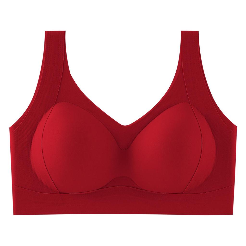 Women's Wire-Free Push-Up Bra: Seamless, Shockproof, Vest-Style for Small Breasts