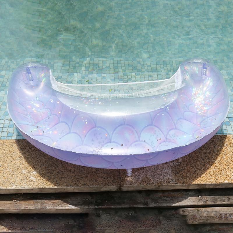 U-shaped floating row thickened swimming ring floating chair water floating inflatable bed recliner swimming equipment