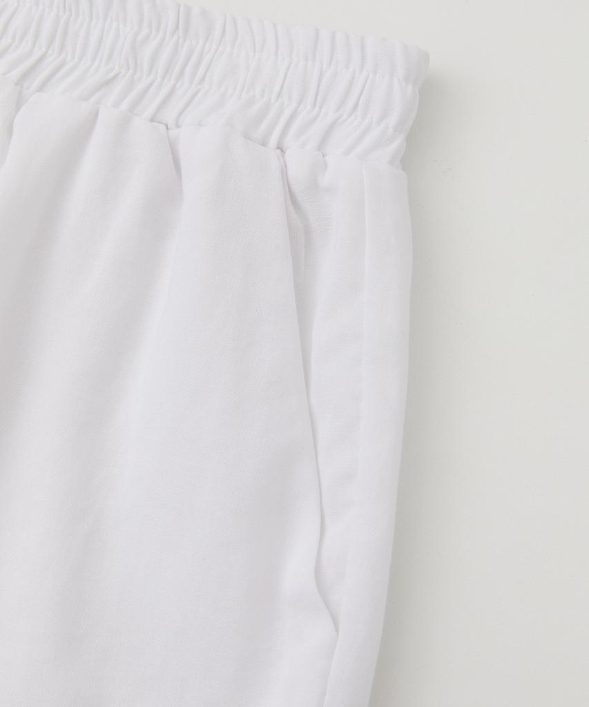 Lounellain Positano Tencel Linen Shorts_White
