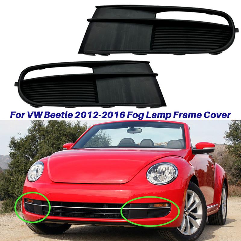 For VW Beetle 2012 2013 2014 2015 2016 Front Bumper Fog Light Frame Lower Grille Lamp Cover 5C5854662 5C5854661