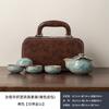 Thousand Miles of Jiangshan Travel Guochao Tea Set Portable Kuaike Cup Three Cups Business Companion Kung Fu Ceramic Portable