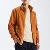 Asics Logo Print Color Block Retro Stand Collar Zip Comfortable Casual Sports Long Sleeve Jacket Men Jackets Brown 2031E443-200