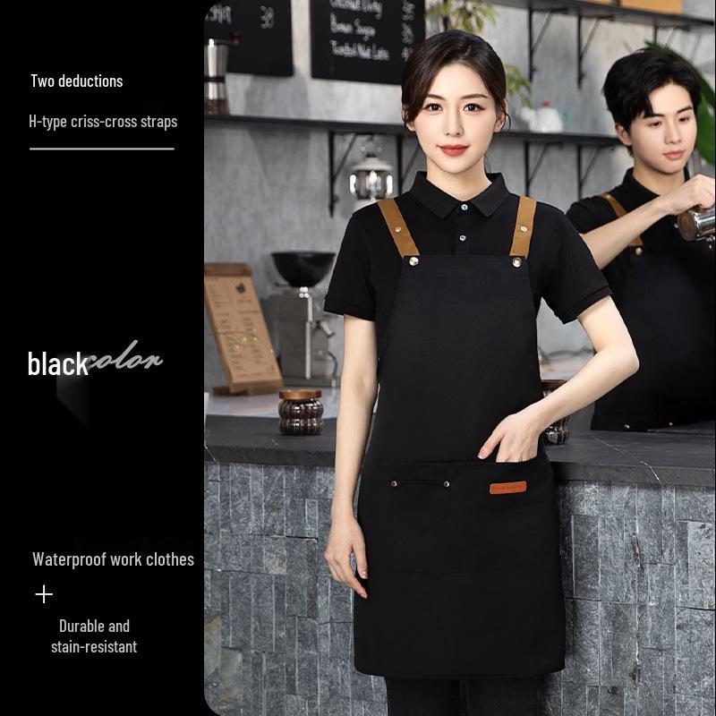 Custom Waterproof & Oil-Proof Kitchen Aprons - Stain-Resistant, Printed Design for Catering.