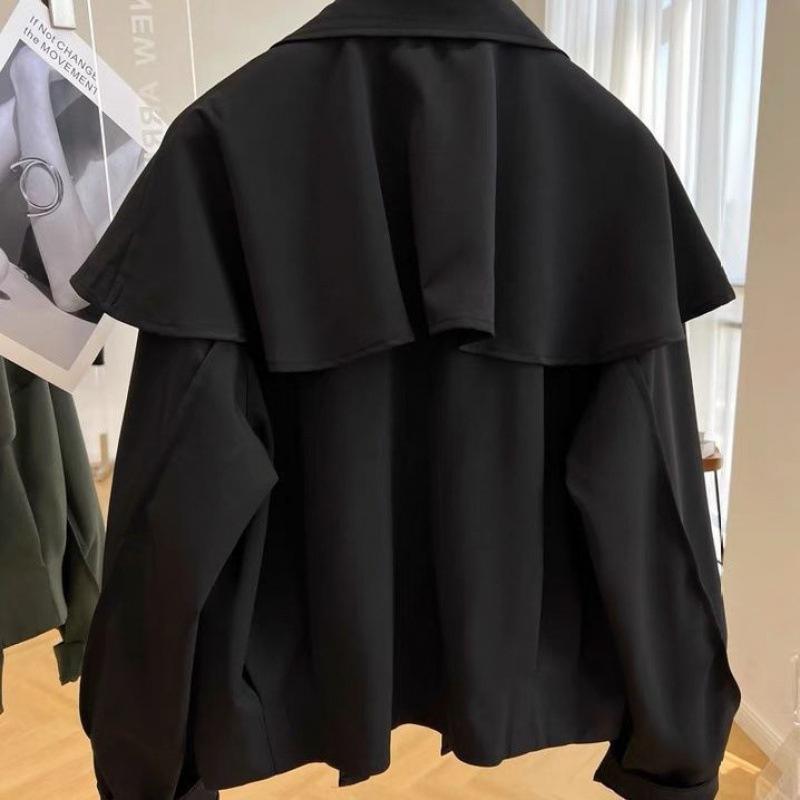 Spring Autumn Casual Short Coat Women's Korean Loose Long-Sleeved Windbreaker Female Outwear Tops