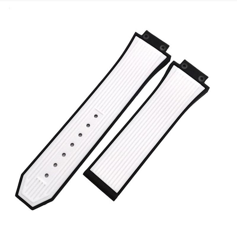 Horlogetoebehoren 27mmx17mm Voor HUBLOT Serie horlogeband Siliconen band 22mm Vouwsluiting Rubberen Herenband polsbandje armband