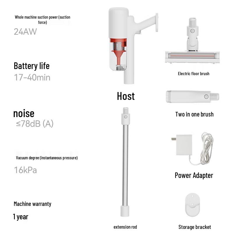 Xiaomi Wireless Vacuum Cleaner 2 Lite CN plug (adapter included)