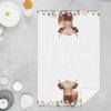Floral Highland Cow Kitchen Towels, Cow Lovers Gifts for Women Dish Tea Towels for Kitchen Decor, Farmhouse Flower Highland Cattle Decorative Hand