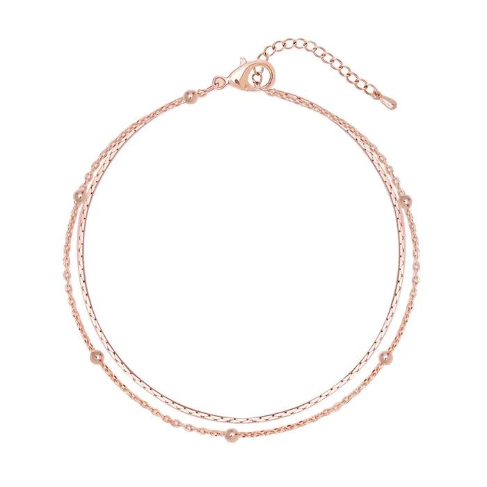 Lovely Line BL253B1204 Women's Bracelet Daily Simple 2-Strand Chain Bracelet