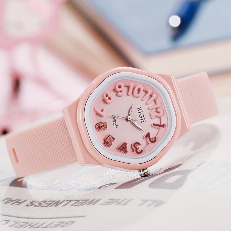Ladies Watch Candy Color Silicone Watch Student Dopamine Color Matching Quartz Watch