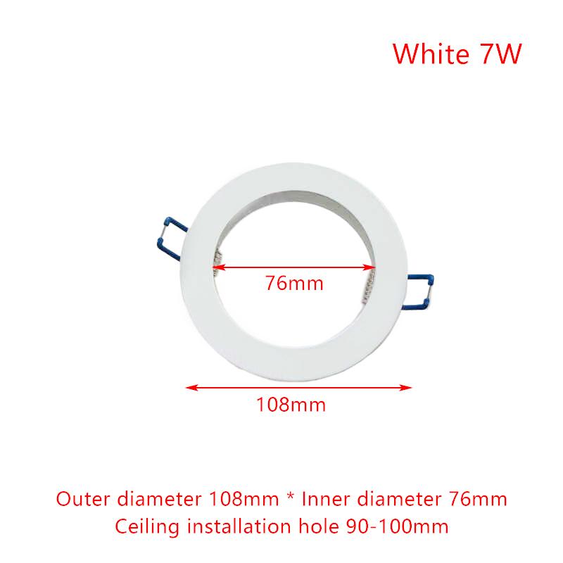 Led Downlight Spotlight Brackets Light Stand Adapters Lamp Shade Rings Hole Enlarge White Outer Frames Cut Out Remedial Circles