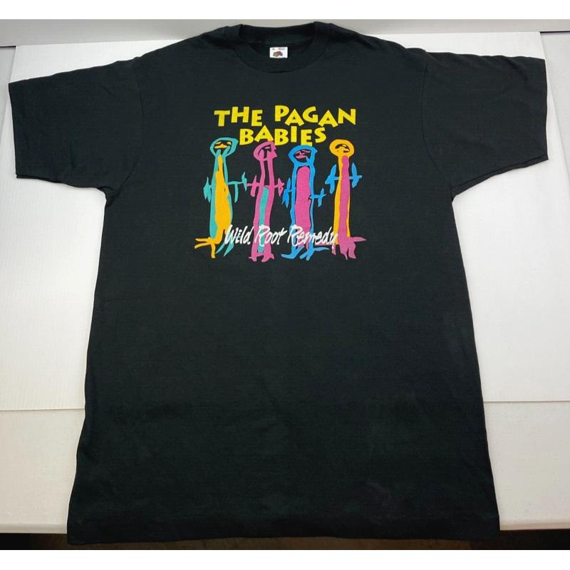 Vintage 90s PAGAN BABIES T Shirt Grunge Rock Band Tour Hole Courtney Love L7 S разноцветный фото