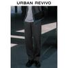 UR Men's Casual Fleece-Lined Drawstring Tapered Pants