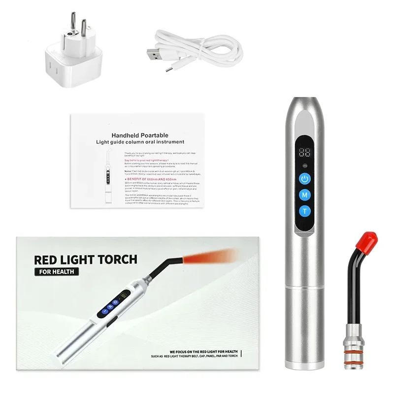 Red Light Therapy Cold Sore Device For Mouth Sores Treatment 660nm 850nm NearInfrared LED Light Therapy Machine Skin Care Wand