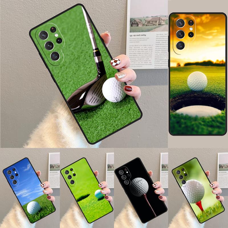 A golf ball sport Phone Case for Samsung Galaxy note 10 pro S26 Ultra S23 S24 FE S25 S21 S22 PLUS shockproof Cove