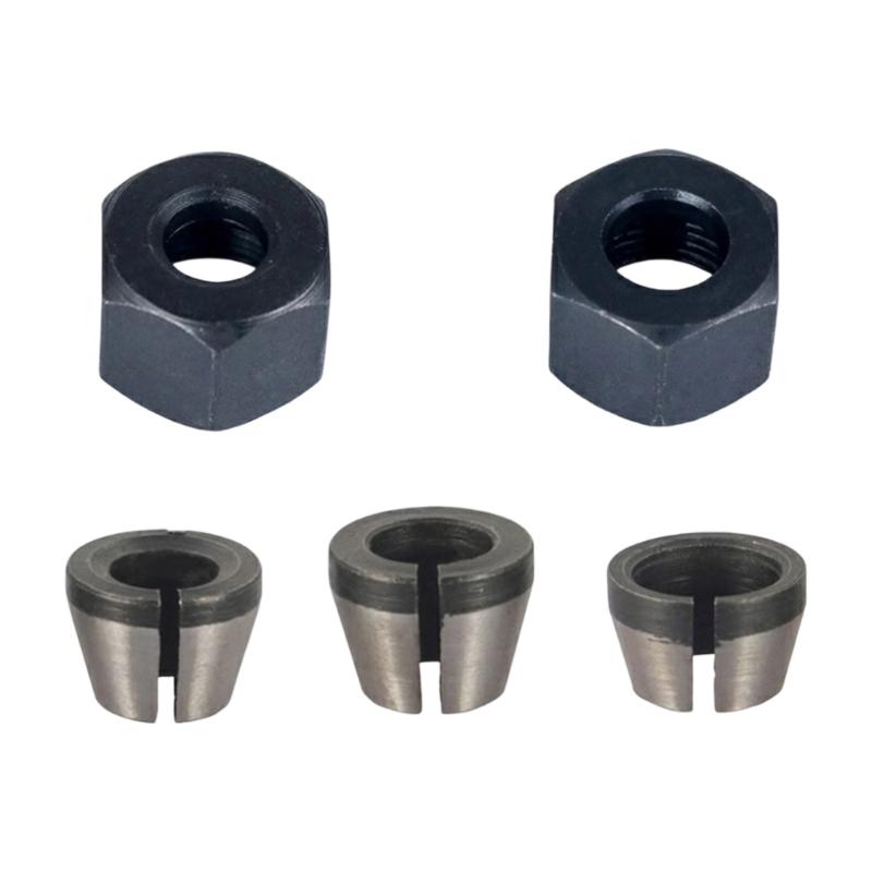 Multiple Size Compatible Router Collet Adapter Fit Various Engraving Tool and Bit for Flexible Woodworking Applications