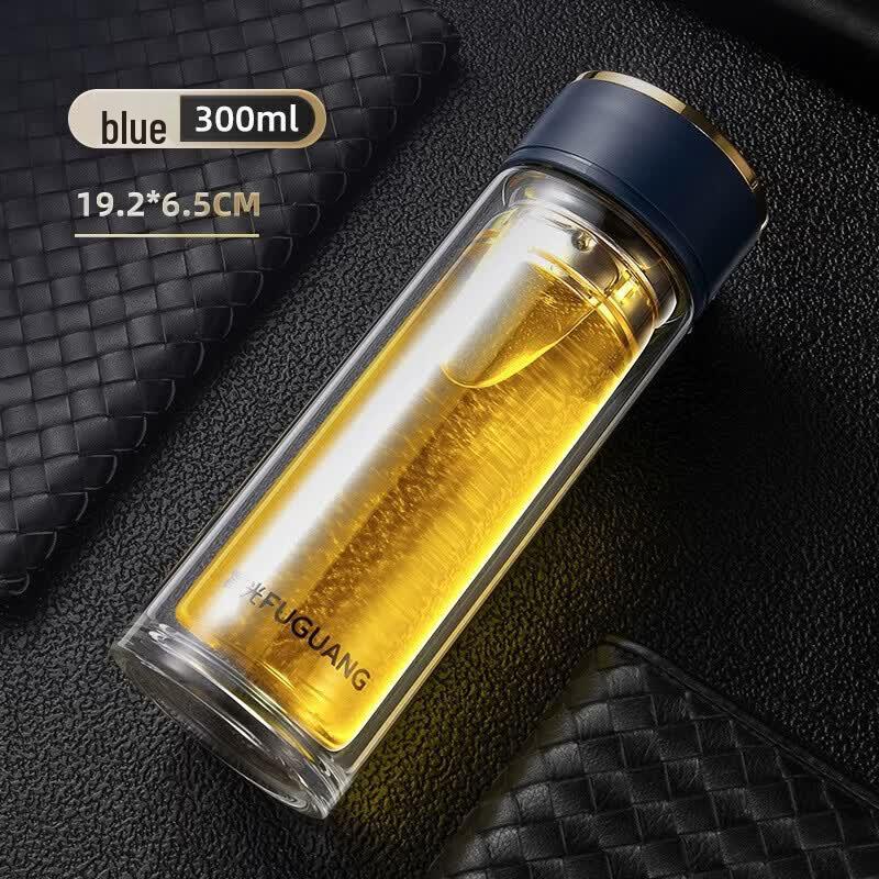 FUGUANG G2120 Double-Layer Glass Water Bottle