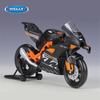 Welly 1/18 KTM RC 8C Alloy Street Sports Motorcycle Model Diecasts Metal Road Racing Motorcycle Model Simulation Childrens Gifts