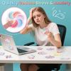 36Pcs Calm Stickers for Anxiety Sensory Stickers 2 Textured Reble Breathing Mindfulness Textured Fidget Stickers for Office & Classroom Desk, Anxiety