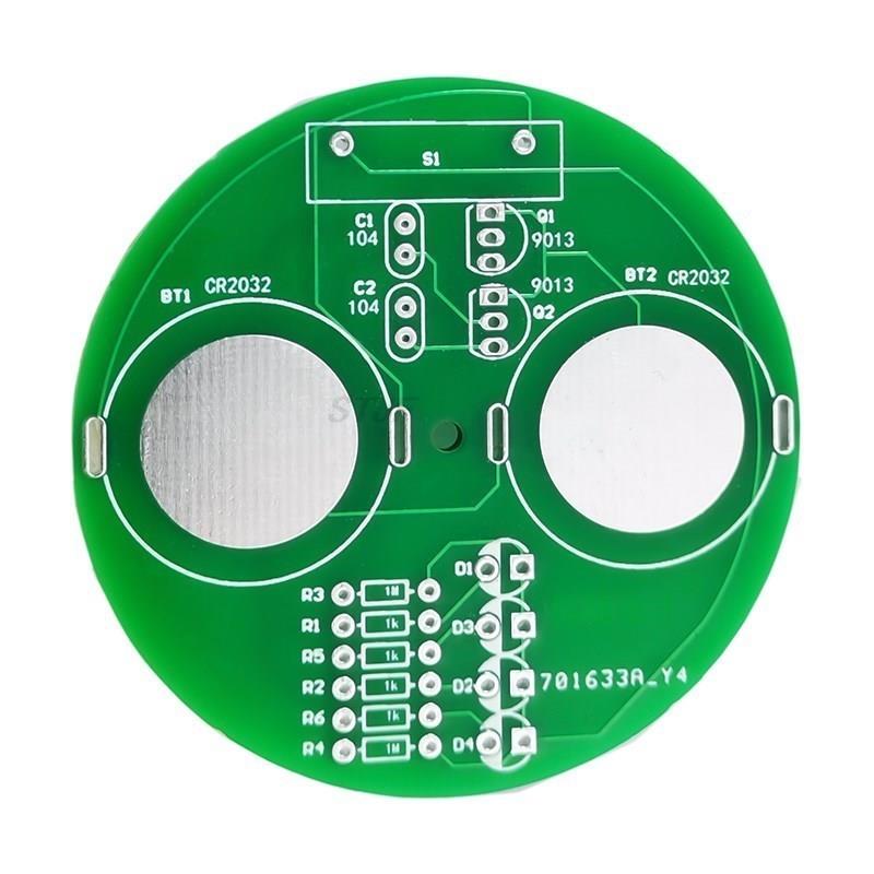 Table Top LED Rotating Gyro Set Flashing Lights DIY Electronic Welding Products Kit Fun Fabrication Components Spare Parts