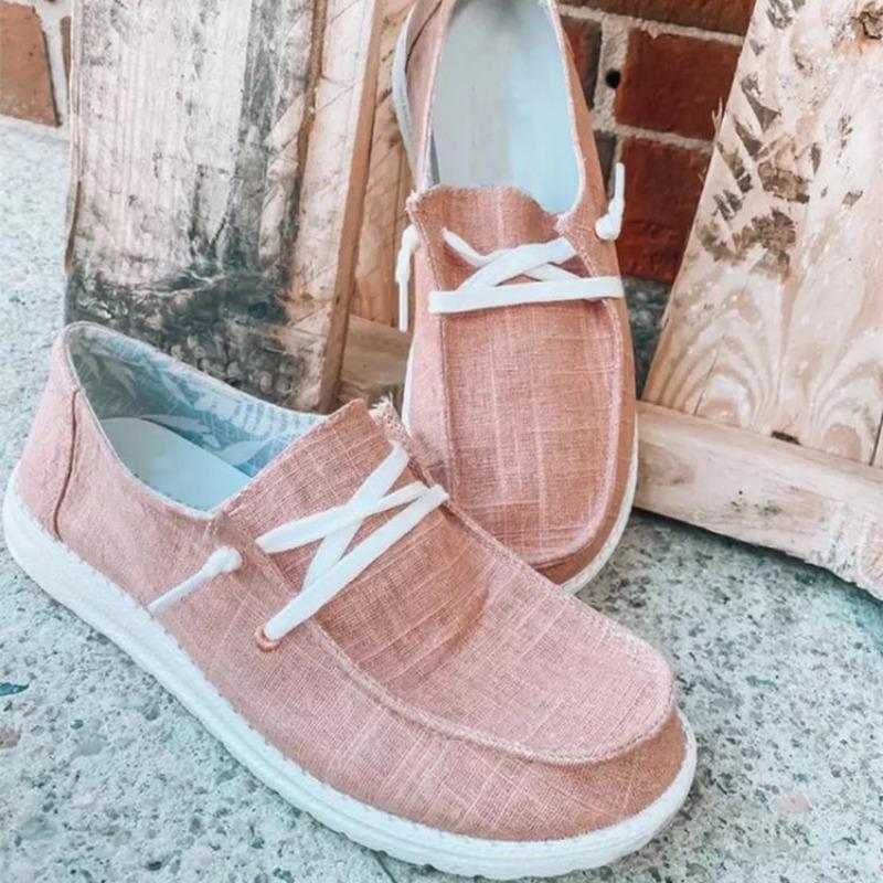 Popular casual single shoes flat multi-color lace-up single shoes large size women's shoes