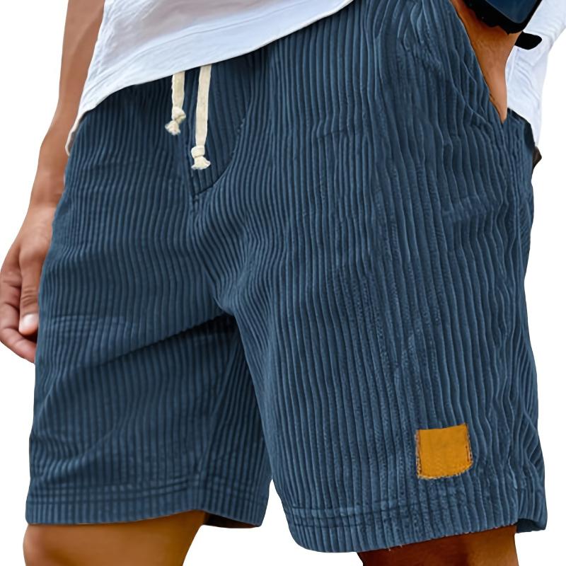 Herren Retro Modische Schnür-Freizeitshorts Mit Sorgfältig Entworfenen Taschen, Leichter Stretchstoff