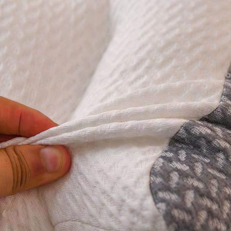 Light Luxury 3D Feather Velvet Neck Support Massage Pillow, Japan