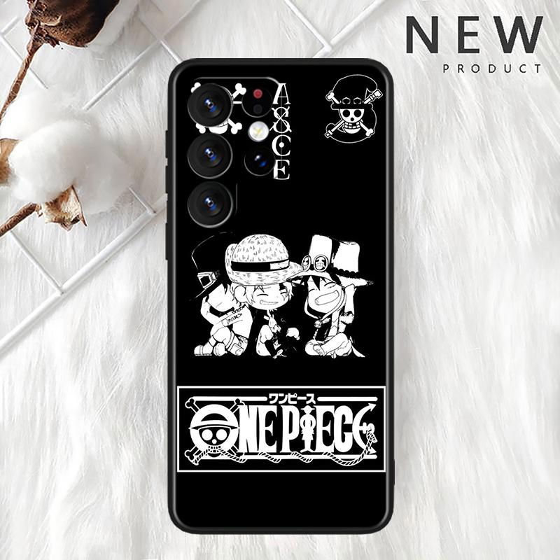 O-nes-hP-ieces Retro Art For Samsung M62 M52 M33 M32 M31 M30 M23 M22 M21 Note 20 10 9 8 Ultra Plus Lite Black Phone Case