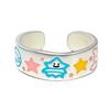 Dopamine childlike fun cartoon sweet cool graffiti painting high value opening ring female niche design sense light luxury ring