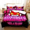3D Game Geometry Dash Bedding Set Printed With Pillowcase Bed Duvet Cover Soft Queen King Size Bedclothes Home Boys Girls Adults
