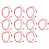 10Set Banana Plug Test   Brass PVC Electrical Test Wire Cable for Multimeter 2mm