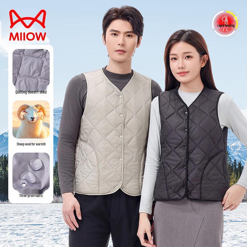 

Мужской жилет MaoRen с шерстяным наполнителем 3XL