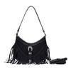 Vintage Suede Tassel Single-Shoulder Bag