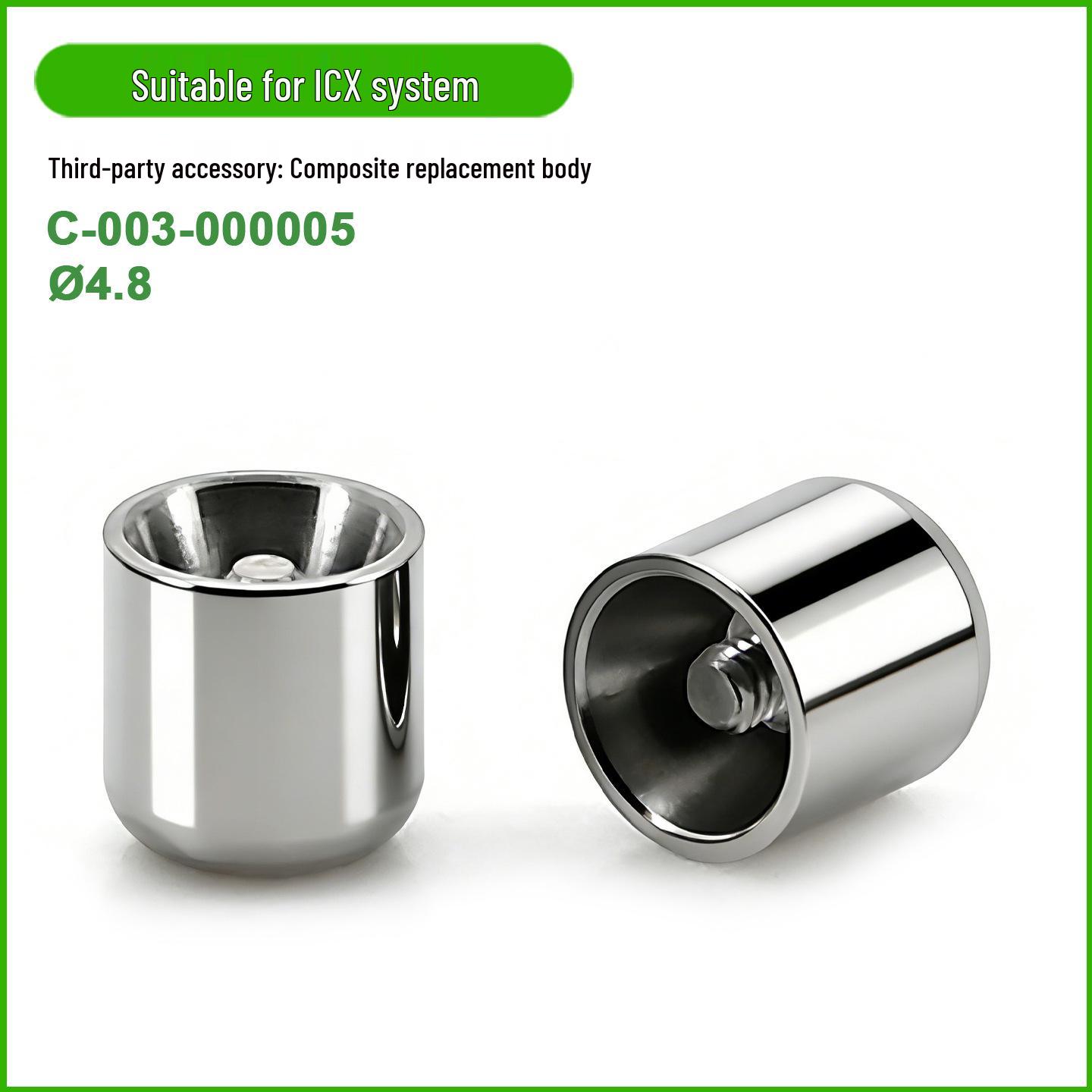 ICX Healing Cap: Composite Dental Implant Temporary Titanium Abutment Cap