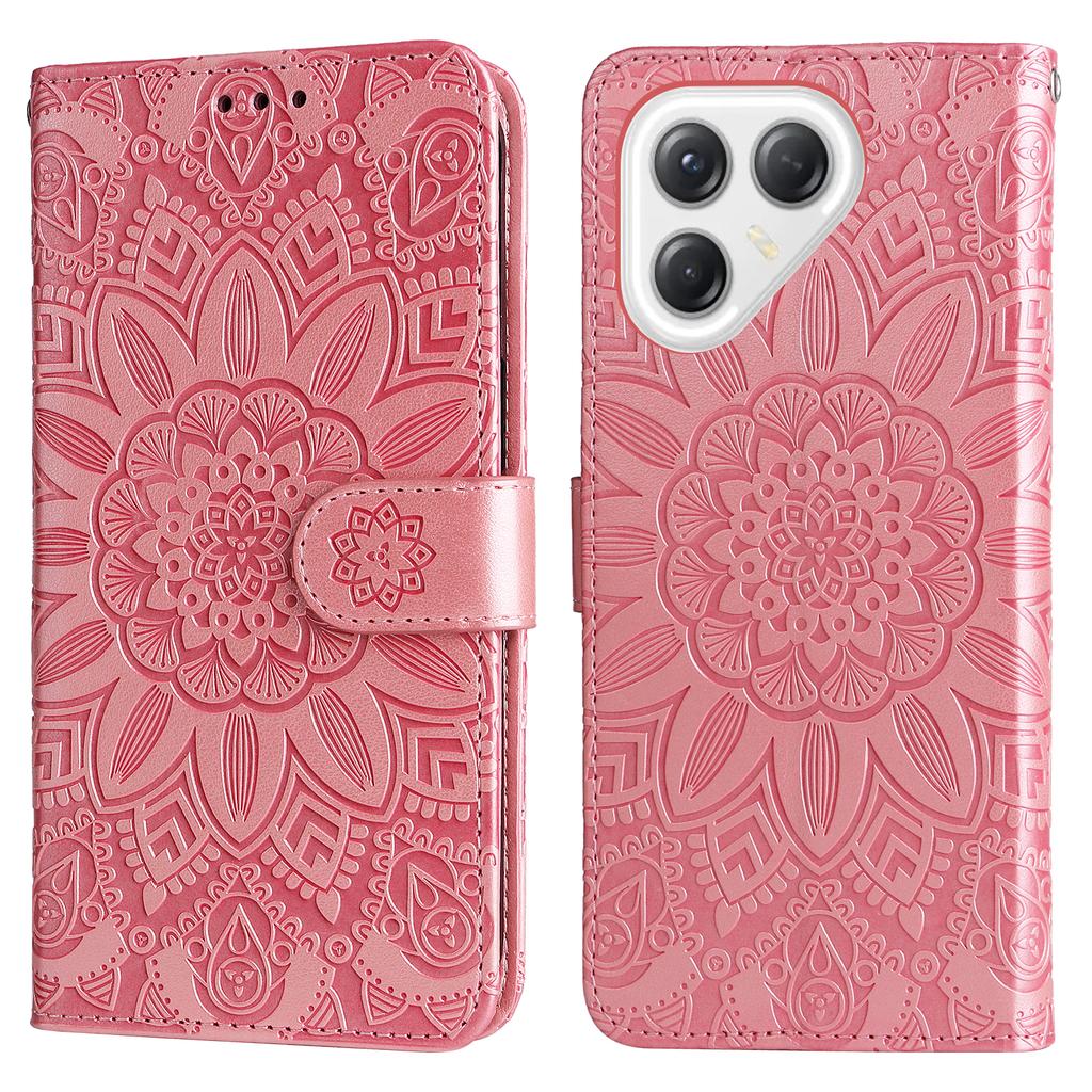 Für TECNO Pova 7 Ultra 5G Hülle Sonnenblumen-Prägung Leder-Brieftasche Handyhülle