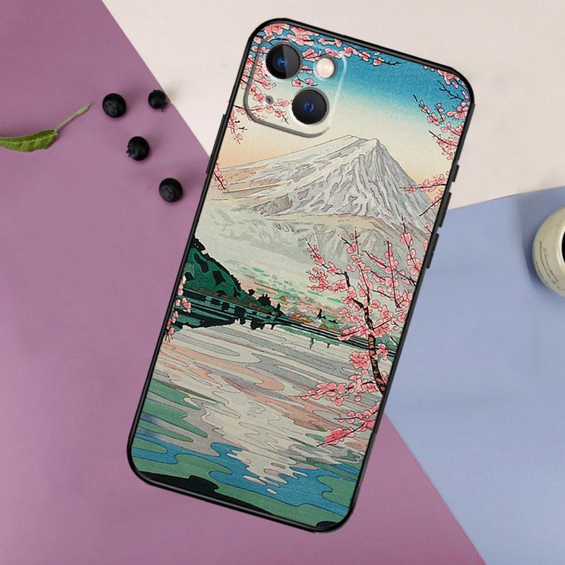 

Japanese Ukiyo-e Art Soft Phone Case For iPhone 16 15 14 13 12 11 Pro MAX XS X XR 7 8 Plus 13 12 Mini Back Cover iPhone 11