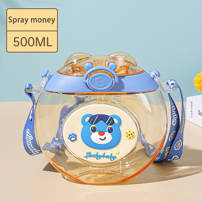 

Мультяшный пончик соломинка спрей милый портативный рюкзак пластиковый стаканчик мультяшный стаканчик для воды для студентов