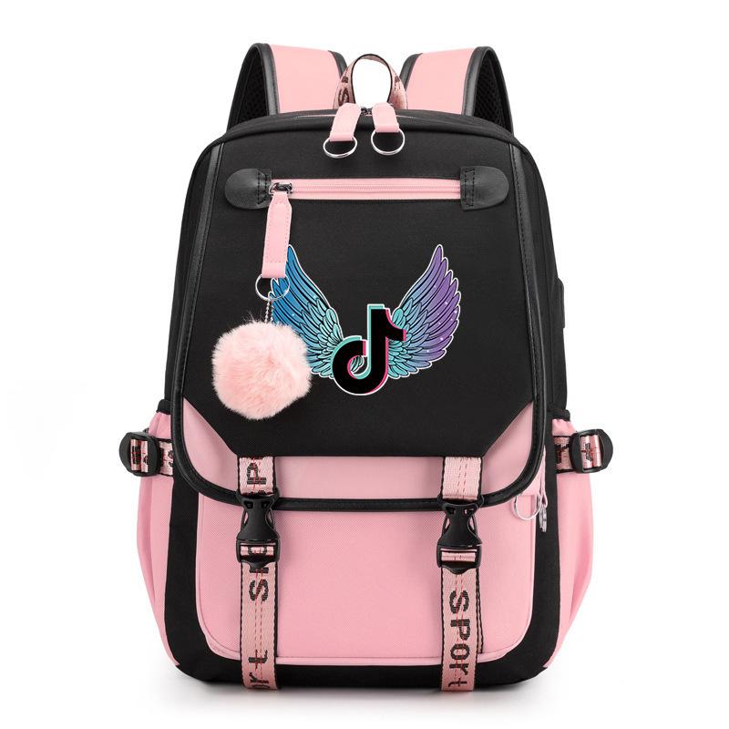 Cute hairball shoulder student bag