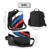 Russia Flag Russian Pride Insulated Lunch Bag for Women Thermal Cooler Bento Box Office Work School