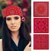 Unisex Turban Kopftuch Kopfbedeckung Quadratische Haartücher Kreatives Kopfwickeltuch Aufwendiges Blumenmuster Haarabdeckung Wickel