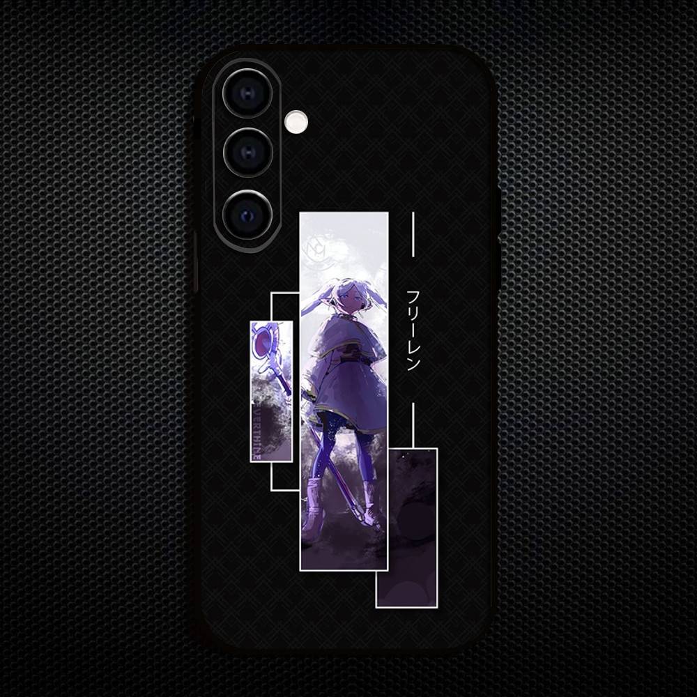 Cartoon Frieren Sousou No Frieren Phone Case For Samsung Galaxy A73,A72,A71,A70,A53,A52,A51,Others Soft Black Cover