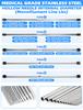 Extra Long Hollow Spectra Threading Looping Splicing Needles Kit 23pcs Stainless Steel Fishing Needle Set Rigging Needles