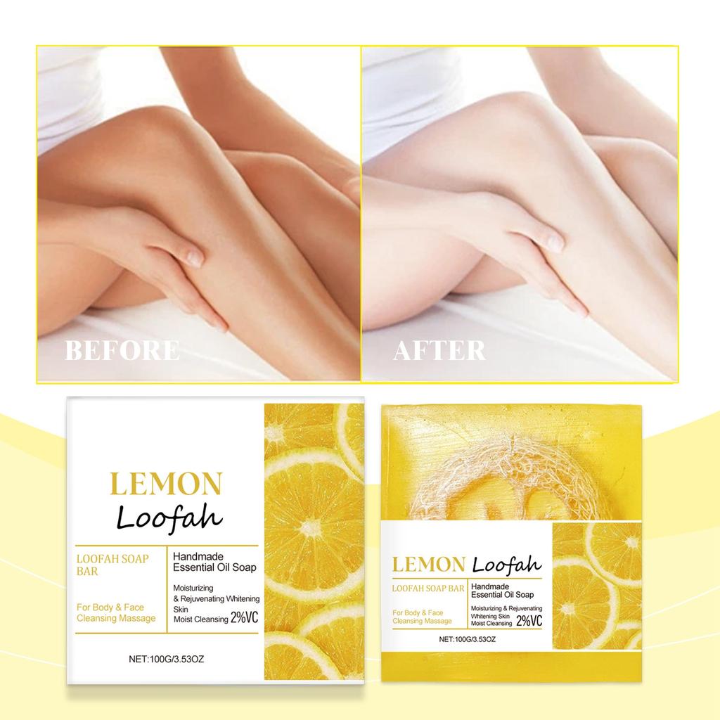 Lemon Soap Skin Brightening And Degreasing Refreshing Cleansing Bath Soap