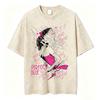 Vintage Washed Anime Perfect Blue A Satoshi Kon Film Mima Kirigoe TShirts Mens Women Fashion Oversized Short Sleeve T Shirts