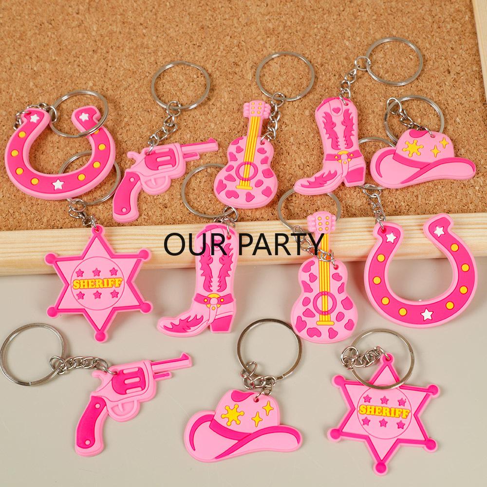 

12Pcs Western Cowgirl Boots Cowboy Hat Keychains for Let s Go Girl Theme Birthday Party Favors Wedding Bachelorette Party Gifts