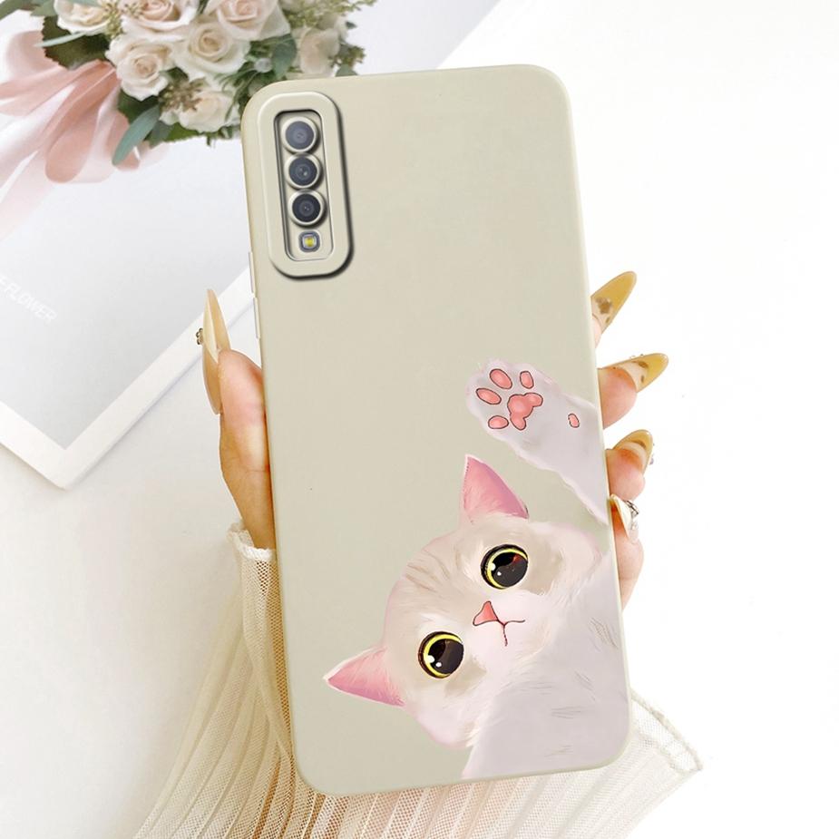 Handyhülle mit niedlichem Katzen- und Entenmotiv für Samsung Galaxy A7 2018 (SM-A750F) und Samsung A9 2018 (SM-A920F).