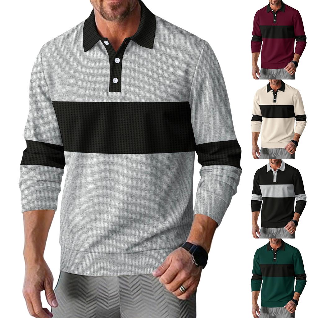 Men's Leisure Fashion Monochrome Shirt Upper Garment